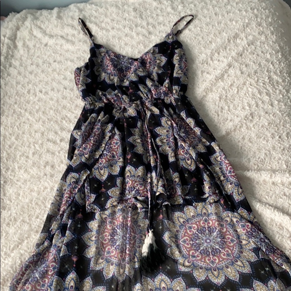 Strappy multicolored romper